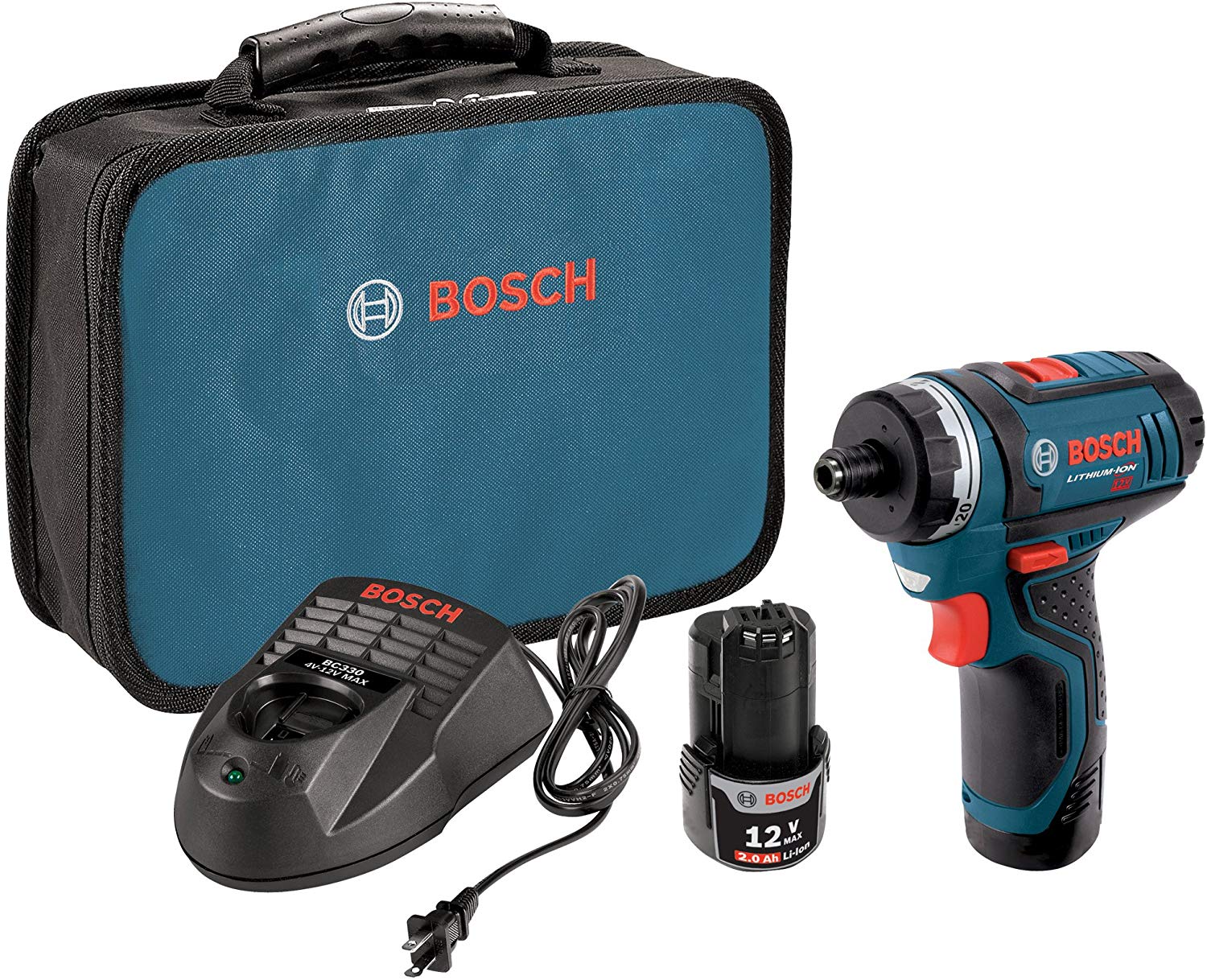סט מברגת 12V של חברת Bosch מדגם PS21-2A הכוללת 2 סוללות, מטען ותיק אחסון במחיר נהדר!