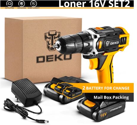 מברגה של DEKO 16V בשלל באנדלים לבחירה במחיר הזוי!