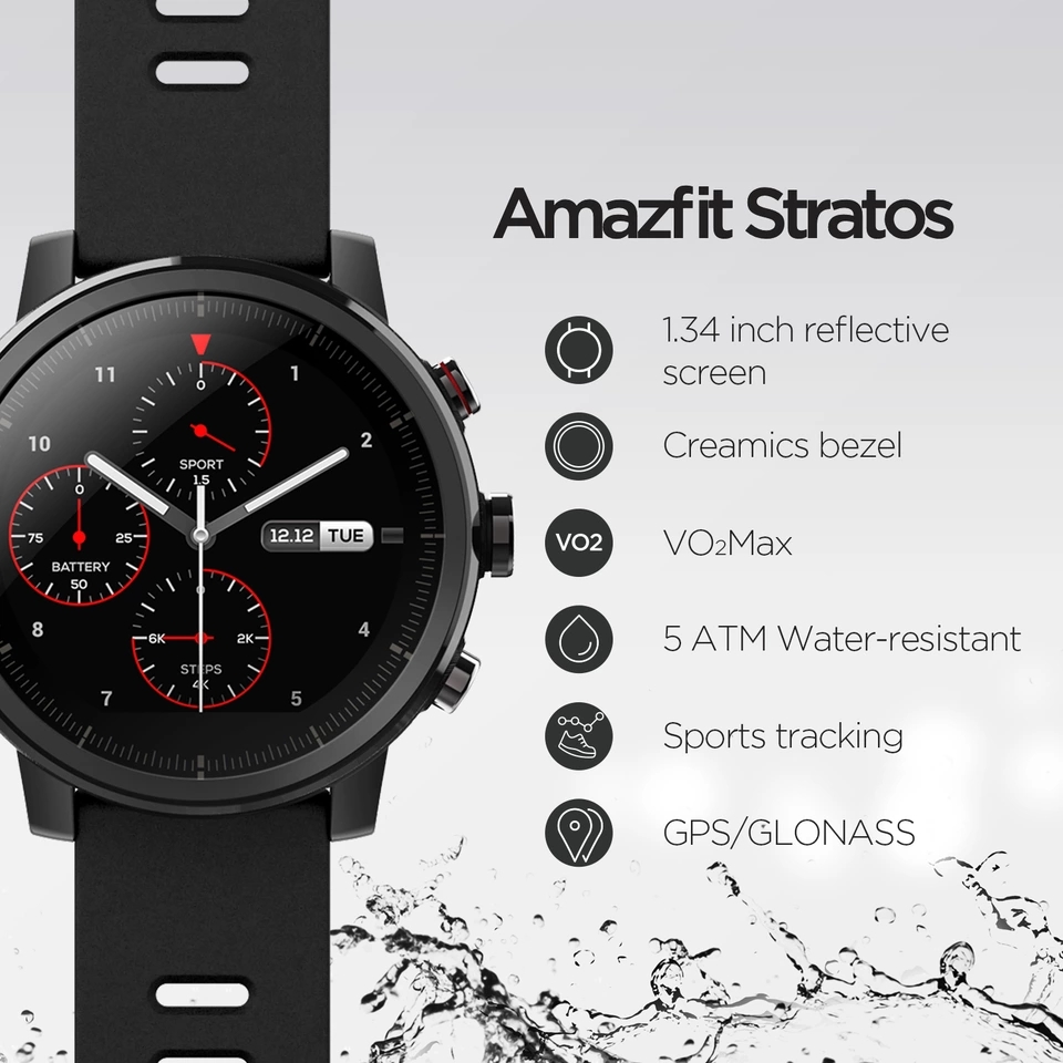 Xiaomi Huami Amazfit Stratos –  שעון ספורט חכם מבית שיאומי