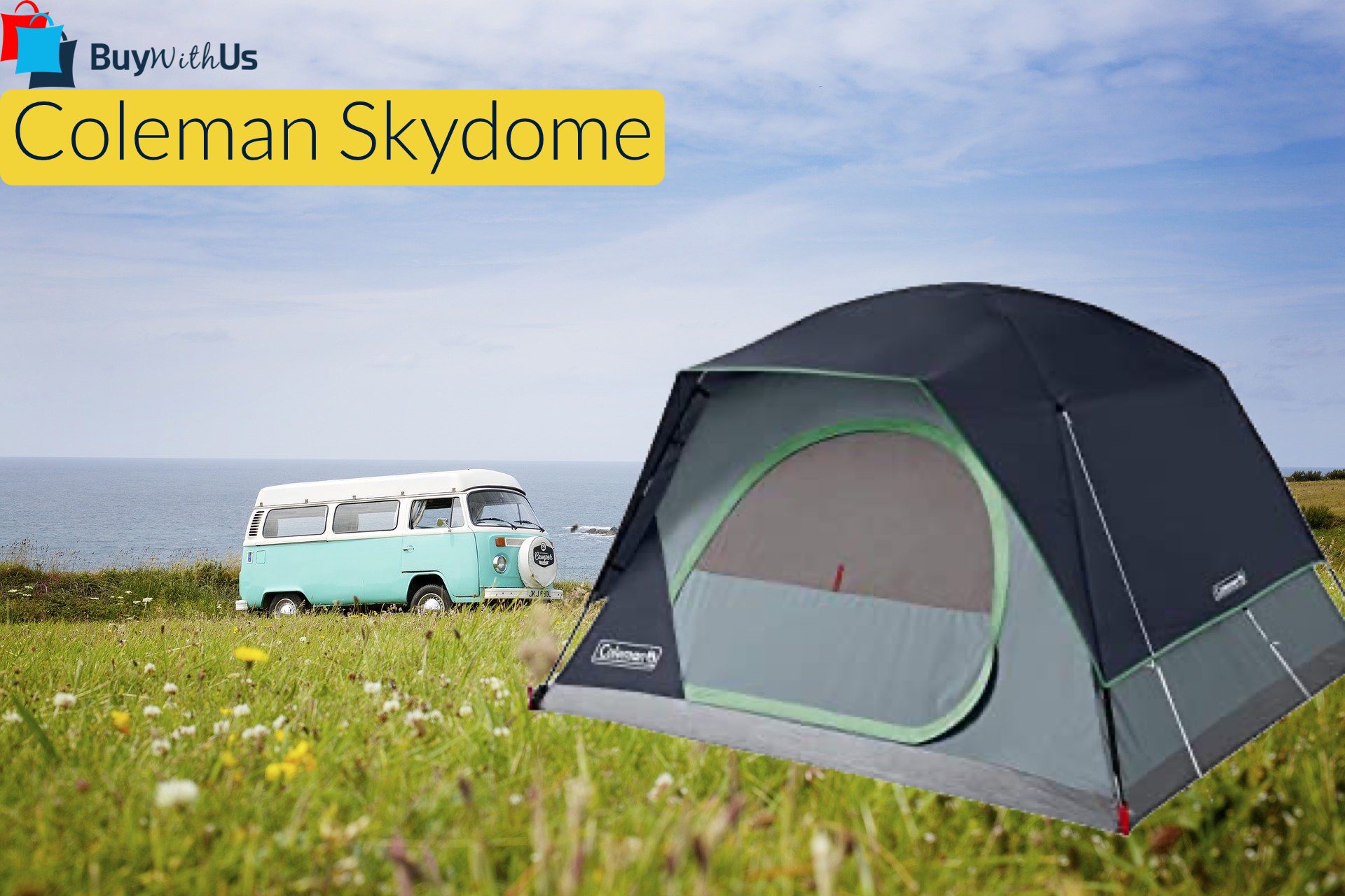 אוהל איכותי Coleman Skydome ל-4 אנשים מתחת לרף המס!