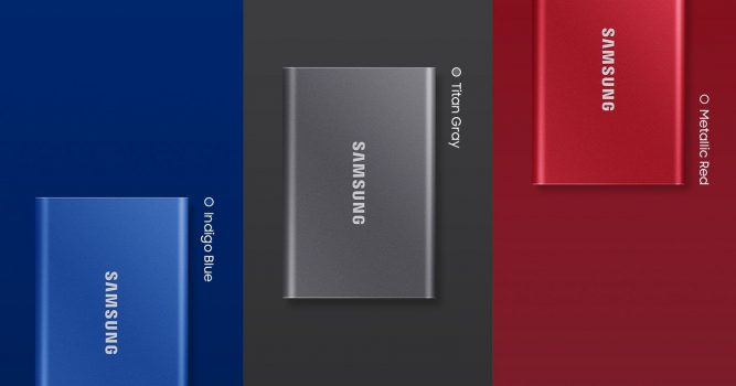 כונן נייד SSD חיצוני SAMSUNG T7 במחיר נפלא!