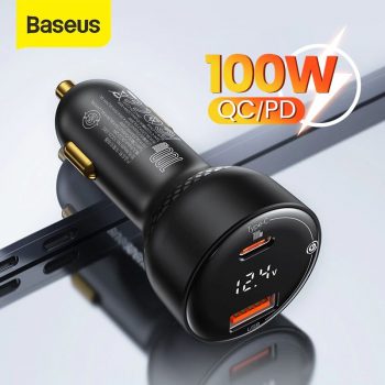 חצי חינם! מטען מטורף לרכב 100W מבית Baseus בקופון בלעדי!