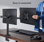 זרוע תלייה לזוג מסכים עד 27" מבית HUANUO בפחות מחצי מחיר!