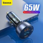 מטען כפול לרכב 65W מבית Baseus במחיר מטורף!