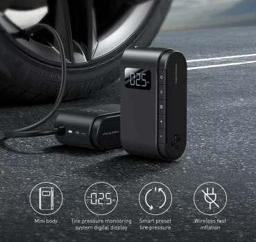 קומפרסור אלחוטי Baseus Car Air 4000mAh