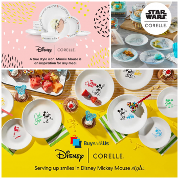 צלחות Corelle דיסני/דמויות! לילדים או לכל מי שרוצה שולחן צבעוני!