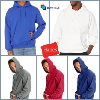סווטשירט קפוצ'ון כותנה Hanes בחיתוך מחיר!