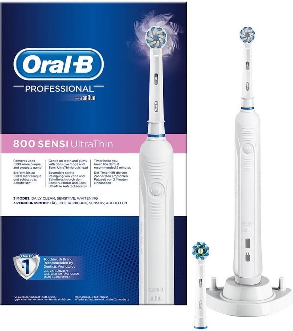 מברשת שיניים חשמלית נטענת Oral-B Pro 1 800 אורל בי פרו 800