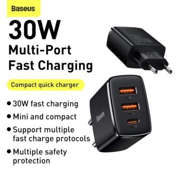 Baseus USB Type C Charger 30W