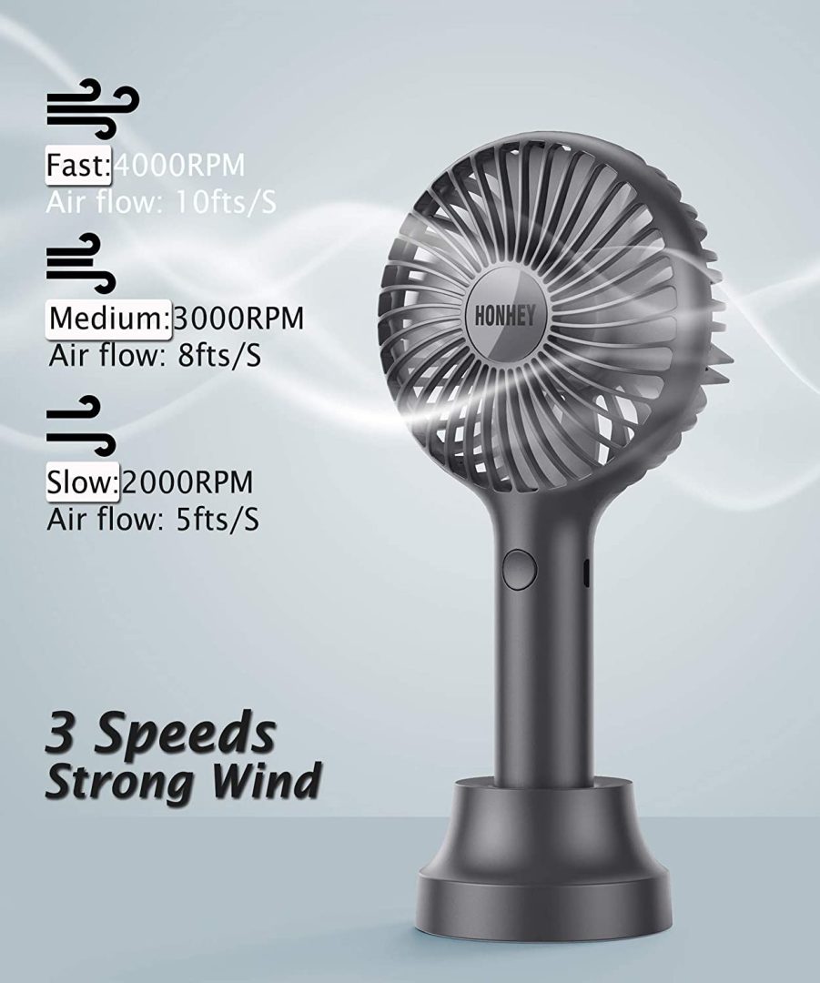 מאוורר ידני אלחוטי נייד HonHey במחיר מצחיק 711ceq0m4eL._AC_SL1500_