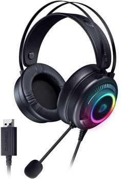 אוזניות גיימינג USB הכוללות מיקרופון וRGB במחיר מתנה