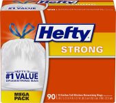 חגיגת שקיות אשפה Hefty באמזון! מארז 120 שקיות זבל גדולות (כ-50 ליטר) עמידות עם שרוך במחיר שובר שוק!