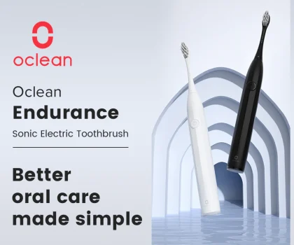 מברשת השיניים החשמלית Oclean Endurance  – מוזלת ומשתלמת עכשיו בערכה שווה!