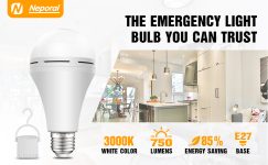 גאוני! נורות LED נטענות 15W מבית Neporal להפסקות חשמל בחצי מחיר!