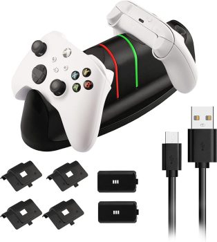 בעלי XBOX תחטפו! מעמד לשלטים כולל טעינה מובנית, סוללות נטענות ומכסים תואמים במחיר הזייה!