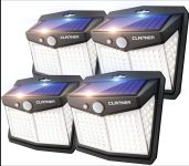 סט רביעיית נורות סולאריות חוץ מומלצות מבית CLAONER במחיר רצפה!