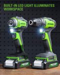 זה בלאק פריידי! סט מברגות 24V ללא פחמים מבית GreenWorks במחיר הזוי!