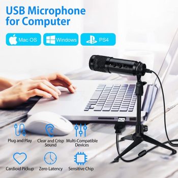 מיקרופון USB למחשב, לגיימינג, פודקאסט ועוד במחיר טעות מטורף!