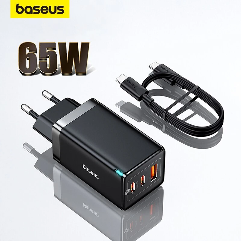 מטען קיר חזק + כבל משובח Baseus 65W GaN Baseus-65W-GaN-Charger-Quick-Charge-4-0-3-0-Type-C-PD-USB-Charger-Portable.jpg_Q90.jpg_ (1)