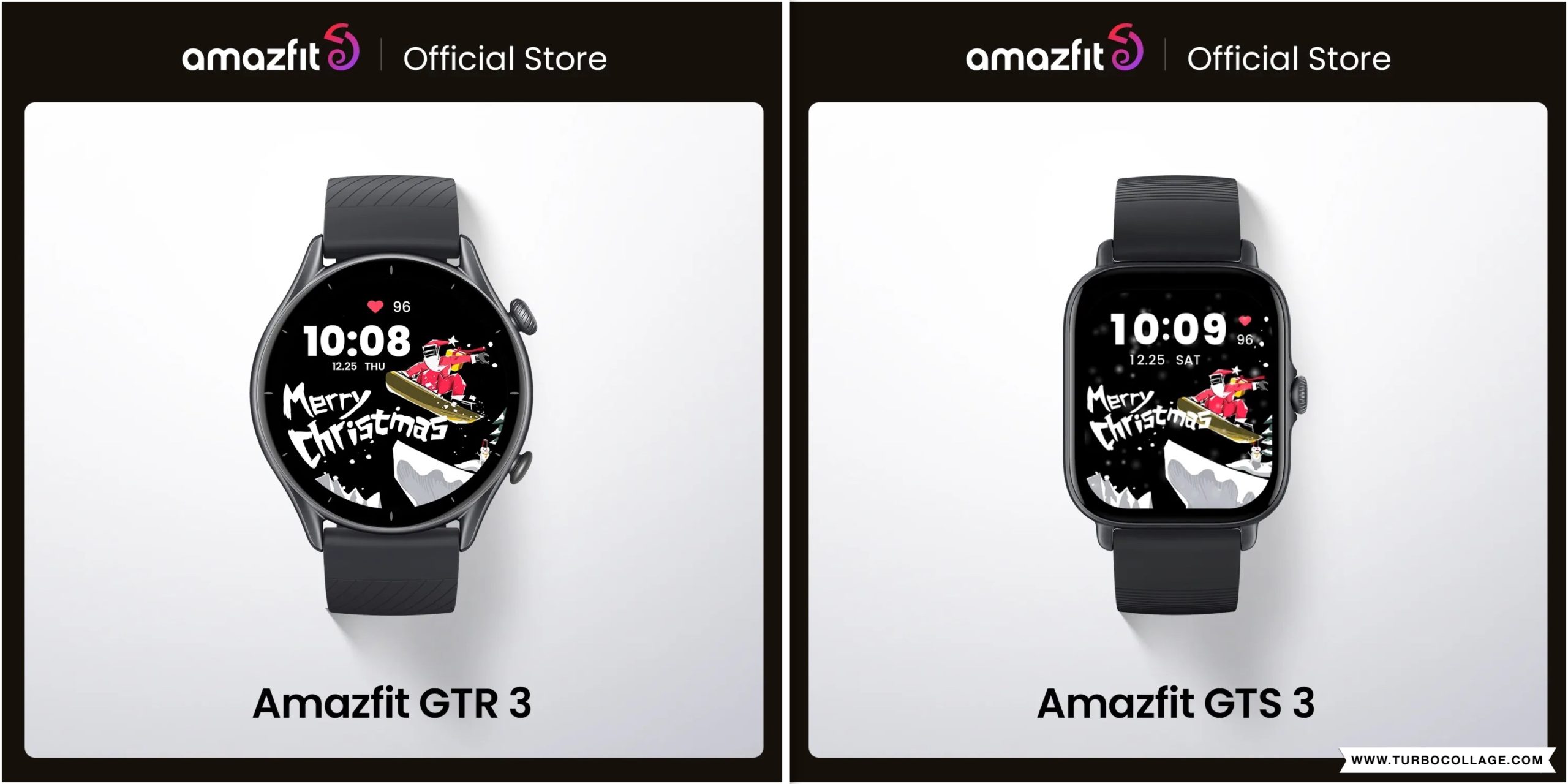 השעונים החכמים של Amazfit מסדרת GTR/GTS 3 בסייל שווה מתחת לרף המס! Collage created using TurboCollage software from www.TurboCollage.com