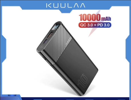 סוללה ניידת מעולה בדיל טעות משוגע!! ה KUULAA Power Bank 10000mAh QC PD 3.0
