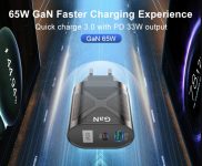 מטען USLION 65W GaN כפול במחיר טירוף!