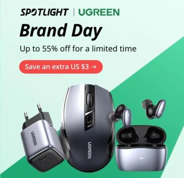 אביזרים? סייל Ugreen Brand Day באלי אקספרס!