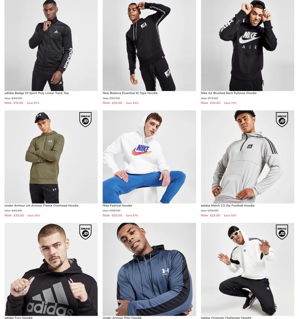 סייל הזייה באתר JDSPORTS! קפוצ'ונים לגבר ממותגים מובילים במחירים שלא להאמין! צילום מסך 2022-10-31 ב-18.14.32