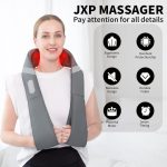 מעסה צוואר אלחוטי JXP הכוללת בקרת טמפ', מהירות וסוג עיסוי במחיר שווה ושילוח חינמי!