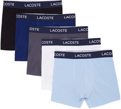 מארז 5 תחתוני בוקסר של לקוסט Lacoste Core
