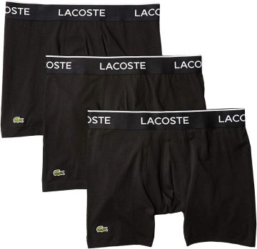 מארז 3 תחתוני בוקסר לקוסט Lacoste נמתחים מכותנה בחצי מחיר!