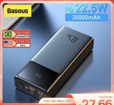המטען הנייד Baseus Power Bank 22.5W – לא יתפסו אתכם בלי אחוזים
