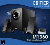 רמקולים למחשב כולל סאבוופר Edifier 8W אדיפייר M1360-B במחיר הזול אי פעם!