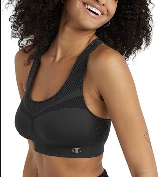 חזיית ספורט Freedom לנשים ללא תפרים עם גב Racerback מבית Champion