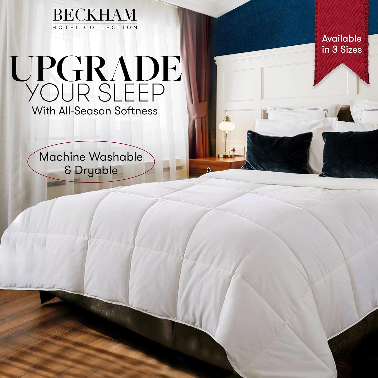 שמיכת פוך זוגית קלילה של המותג הנהדר Beckham Hotel בחצי מחיר!