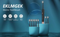 קופון טעות! מברשת שיניים חשמלית מבית EKLMGEK עם 8 ראשים חלופיים כולל משלוח חינמי לגמרי!