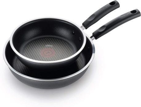 סט מחבתות טיגון טפאל T-fal בגדלי  20.5 ס"מ ו-25.5 ס"מ במחיר שווה!