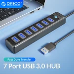 מחטף! מפצל USB ל-7 פורטים איכותי מבית ORICO בחצי מחיר ומשלוח חינם
