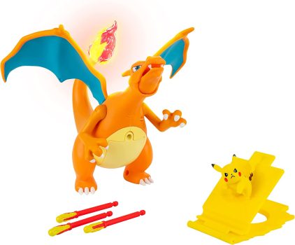 דמות מהודרת אינטראקטיבית של צ'ריזרד Charizard של פוקימון בירידת מחיר!