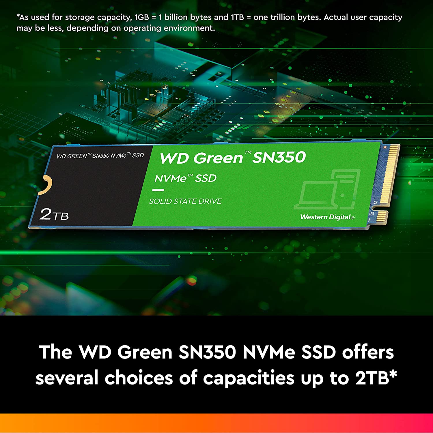 כונן פנימי מהיר WD Green™ SN350 NVMe SSD בנפח 2TB במחיר מדהים 81XReoCLtbL._AC_SL1500_
