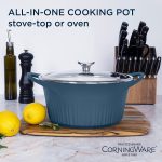 סיר תנור הולנדי QuickHeat בנפח 5.5 ליטר של CorningWare במחיר שווה!