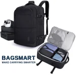 תיק גב BAGSMART הגדול והמבוקש! תחליף טרולי כולל אחסון למחשב במחיר פגז!