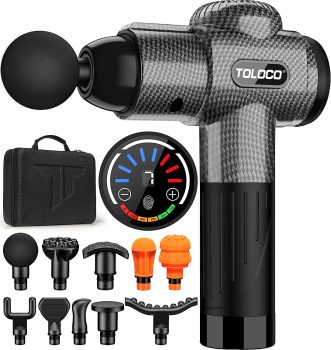 אקדח עיסוי TOLOCO עם 10 ראשים במחיר מדהים ומשלוח חינם