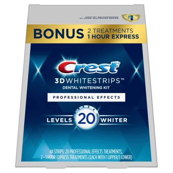 מארז 44 סטריפים להלבנת השיניים Crest 3D White Professional Effects בריסוק מחיר!
