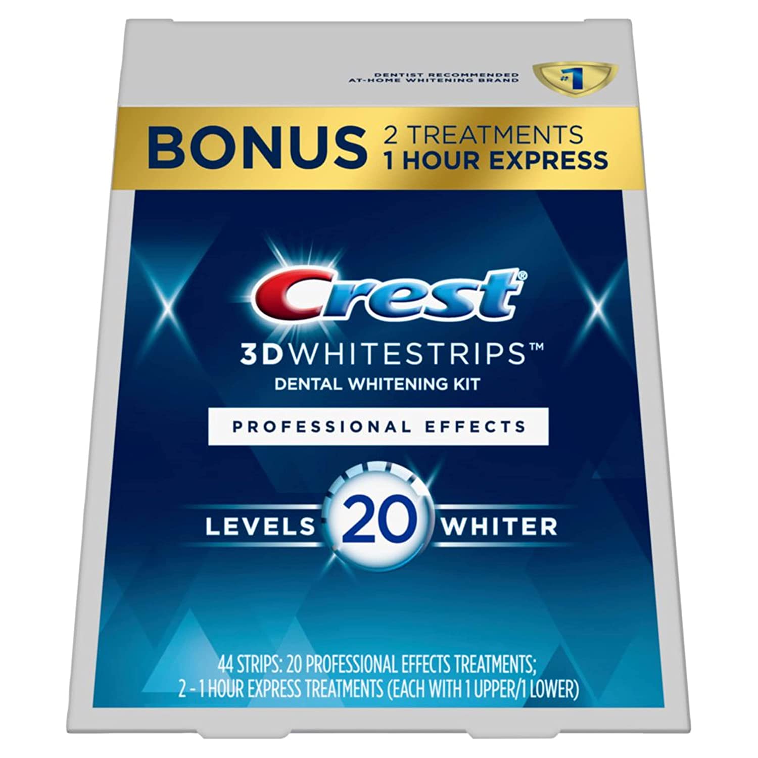 מארז 44 סטריפים להלבנת השיניים Crest 3D White Professional Effects בריסוק מחיר! מארז 44 סטריפים להלבנת השיניים Crest 3D White Professional Effects בריסוק מחיר!