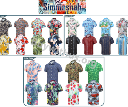 חולצות "הוואי" צבעוניות Simmashah במחיר רצפה!
