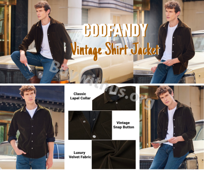חולצות וינטאג' מכופתרות של COOFANDY במחיר רצפה!
