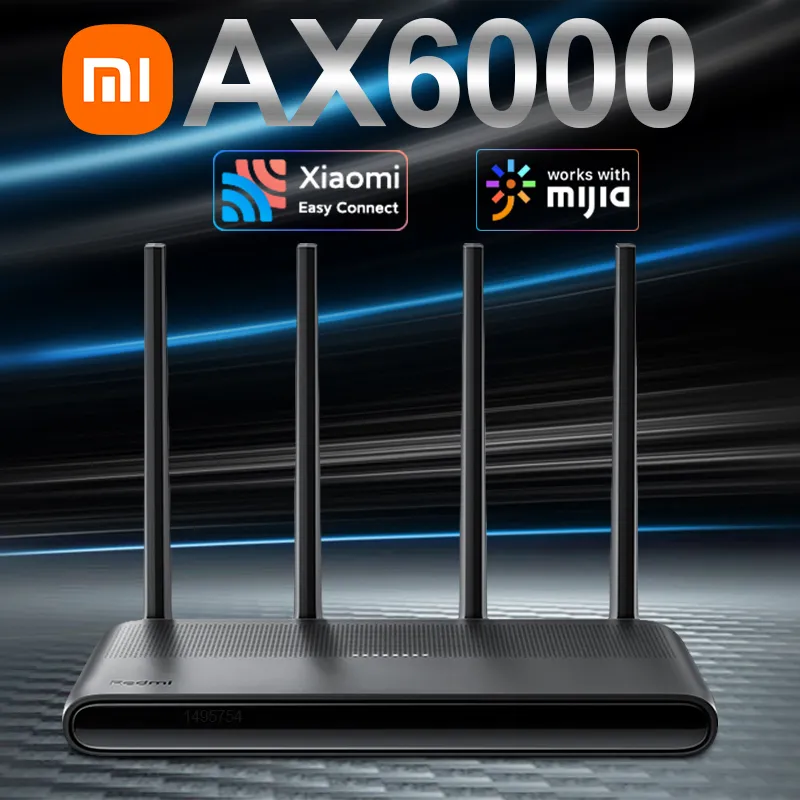 ראוטר עוצמתי שיאומי Xiaomi Redmi Router AX6000 הכולל תמיכה ב WiFi6 בדיל משוגע!! Redmi-Router-AX6000-with-Mesh-System-WiFi-6-2-4G-5G-External-Channel-Signal-Amplifiers-Bandwidth
