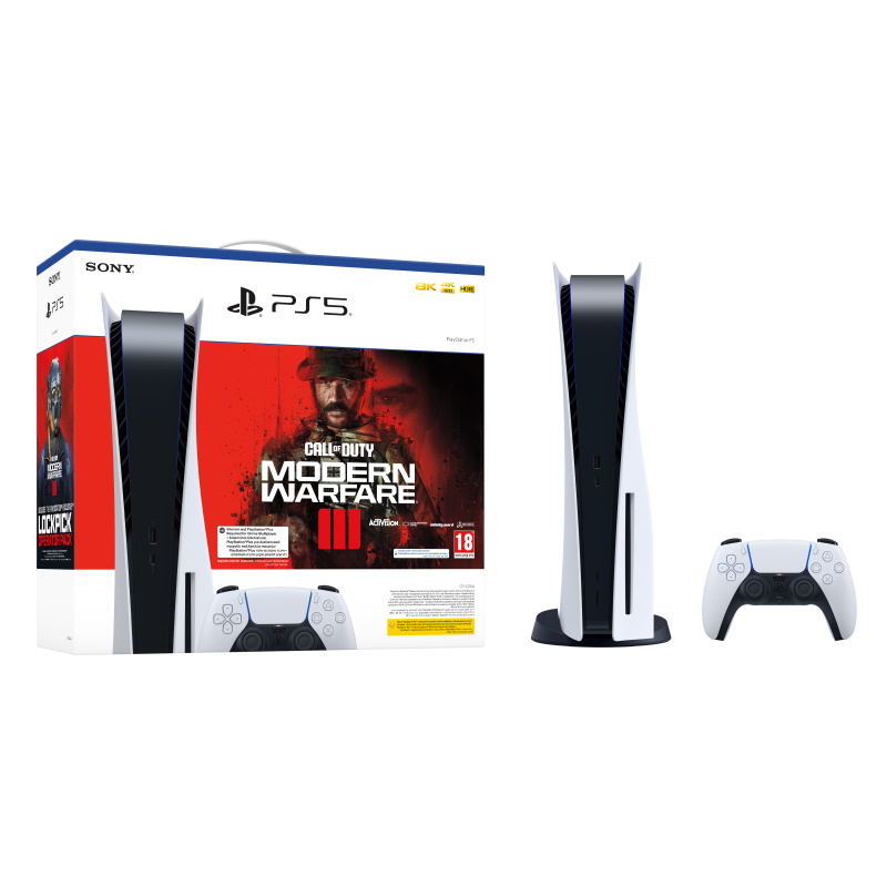קונסולת משחק סוני פלייסטיישן 5 כולל משחק Sony Call of Duty Modern Warfare III - אחריות יבואן רשמי 354345245(45)