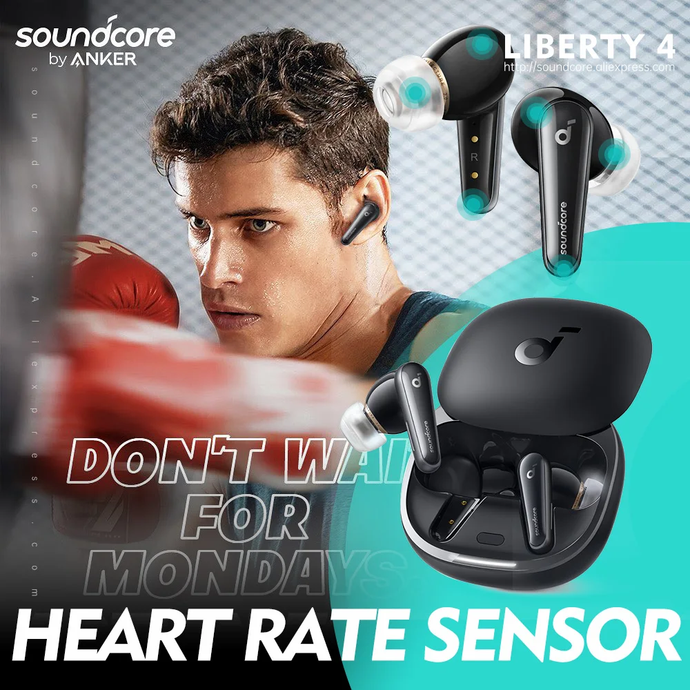 Anker-Soundcore-Original-Liberty-4-True-Wireless-Bluetooth-Headphones-TWS-Noise-Cancelling-Earphones-Heart-Rate-Sensor